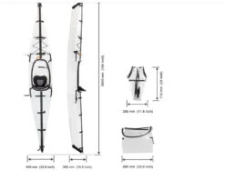 AirCanoe Foldable Kayak 3.9 -Sports Nautiques Boutique aircanoe foldable kayak 3 9 white white 2 1