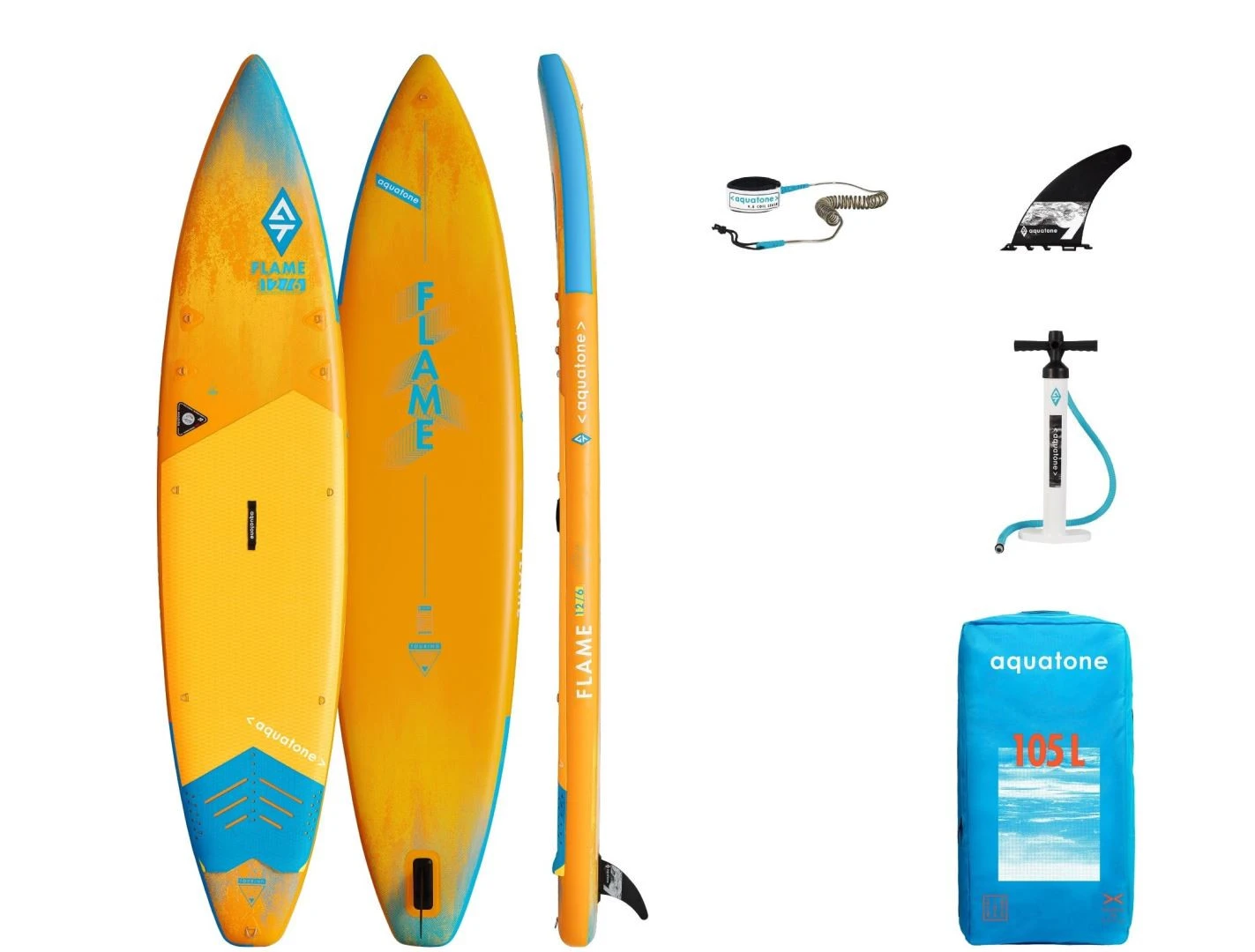 Aquatone Flame 12'6" SUP Only Orange 4 Aquatone Flame 12'6" SUP Only Orange – Image 2