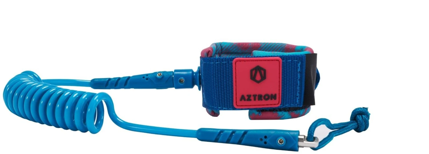 Aztron 4' Hand Coil Leash Blue 3 Aztron 4' Hand Coil Leash Blue