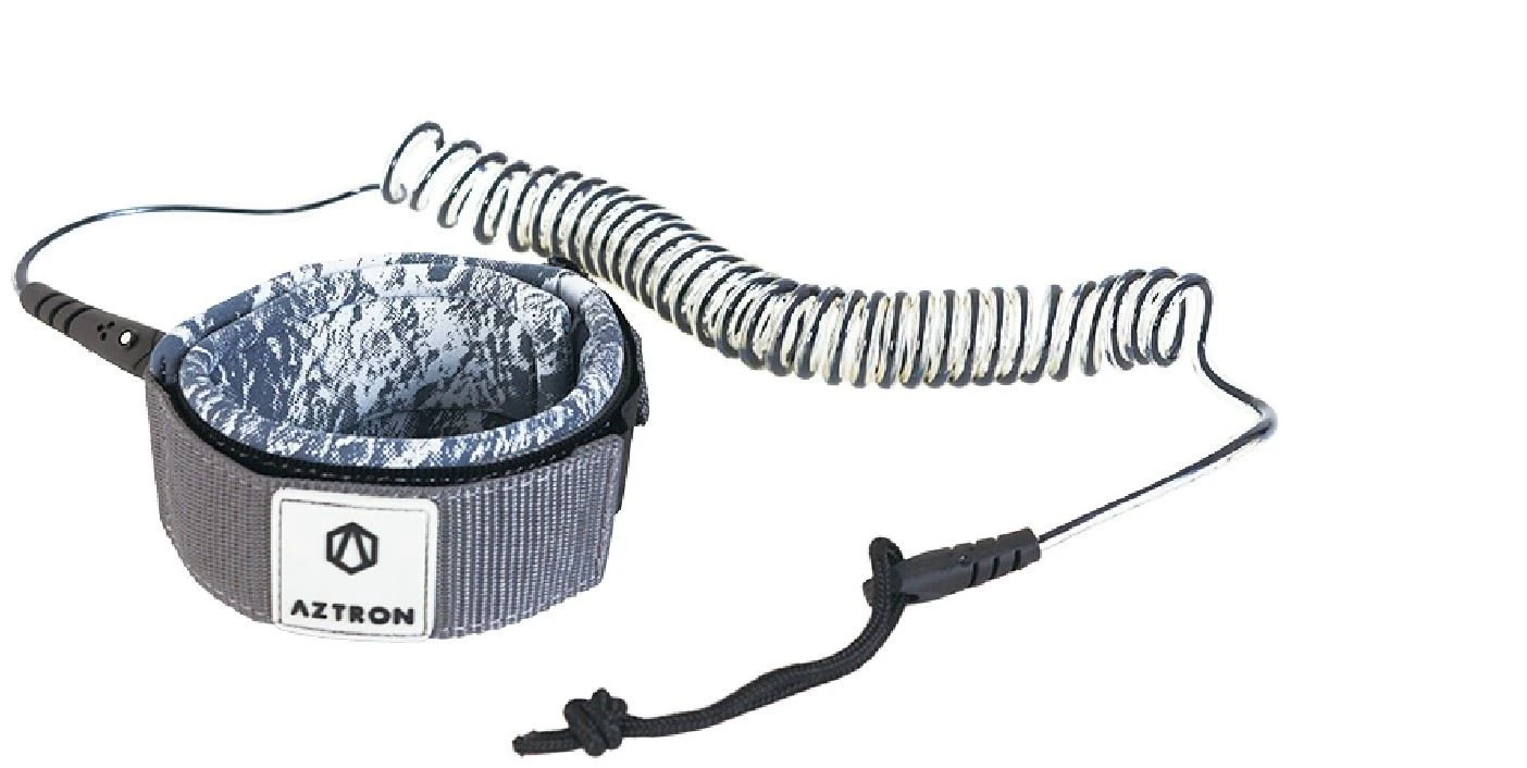 Aztron 8' Basic Coil Leash Gray 3 Aztron 8' Basic Coil Leash Gray