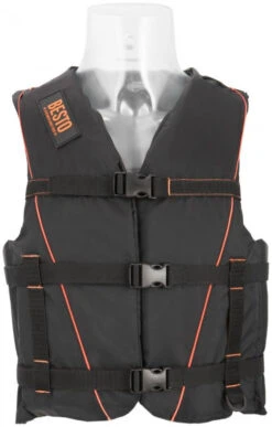 Besto Ski Gilet De Sauvetage XS 8 Besto Ski Gilet De Sauvetage XS -Sports Nautiques Boutique besto ski zwemvest xs black orange 1