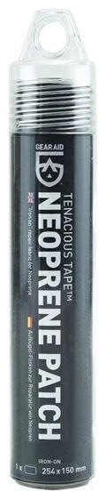 Gear Aid Tenacious Tape Iron-On Neoprene Patch Black