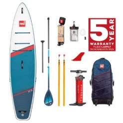 Red Paddle Co. Red Paddle Co 11'0 Sport MSL Inflatable SUP + Hybrid Tough Paddle White-Blue-Dark Blue -Sports Nautiques Boutique red paddle co 11 0 sport msl inflatable sup hybrid tough paddle white blue dark blue 0 1
