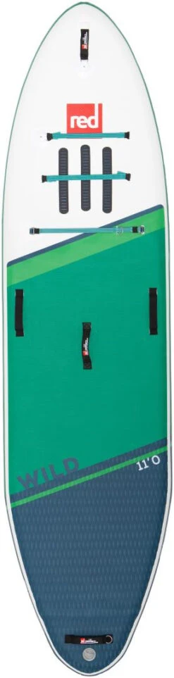 Red Paddle Co. Red Paddle Co 11'0 Wild MSL Inflatable SUP White-Teal-Dark Blue -Sports Nautiques Boutique red paddle co 11 0 wild msl inflatable sup white teal dark blue 2
