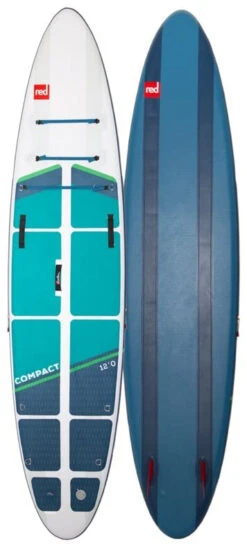 Red Paddle Co. Red Paddle Co 12'0 Compact MSL Inflatable SUP White-Teal-Dark Blue -Sports Nautiques Boutique red paddle co 12 0 compact msl inflatable sup white teal dark blue 0
