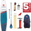 Red Paddle Co. Red Paddle Co 12’8 Sport MSL Inflatable SUP + Hybrid Tough Paddle White-Blue-Dark Blue -Sports Nautiques Boutique red paddle co 12 6 sport msl inflatable sup hybrid tough paddle white blue dark blue 0