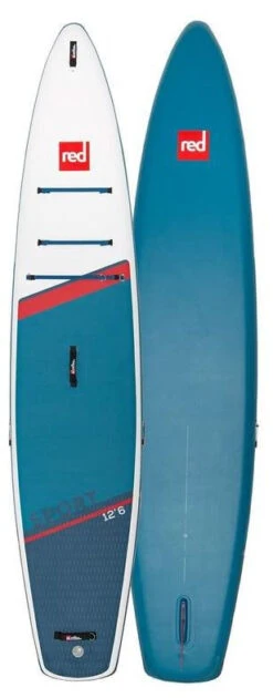 Red Paddle Co. Red Paddle Co 12’8 Sport MSL Inflatable SUP White-Blue-Dark Blue -Sports Nautiques Boutique red paddle co 12 6 sport msl inflatable sup white blue dark blue 0 1