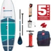 Red Paddle Co. Red Paddle Co 9'6 Compact MSL Inflatable SUP White-Teal-Dark Blue 2 Red Paddle Co. Red Paddle Co 9'6 Compact MSL Inflatable SUP White-Teal-Dark Blue -Sports Nautiques Boutique red paddle co 9 6 compact msl inflatable sup white teal dark blue 0 1