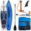 STX I-Sup Tourer 11'6" X 32 X 6' Blue-Orange -Sports Nautiques Boutique stx isup tourer 11 6 x 32 x 6 blue orange 0
